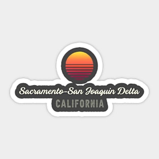 Sacramento-San Joaquin Delta CALIFORNIA Bass Fishing Sticker